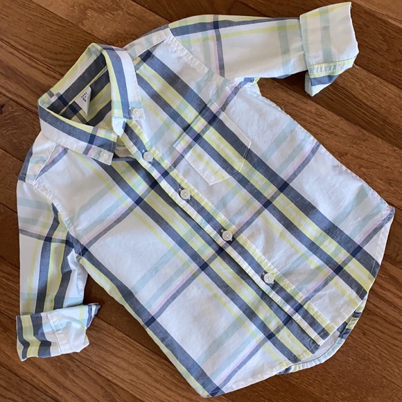 Gap Toddler Button Down Shirt 18-24M - Picture 2 of 7